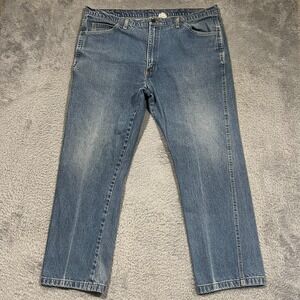 Crude‎ FR Fire Resistant Carpenter Jeans Blue Denim Workwear Men's 44x30